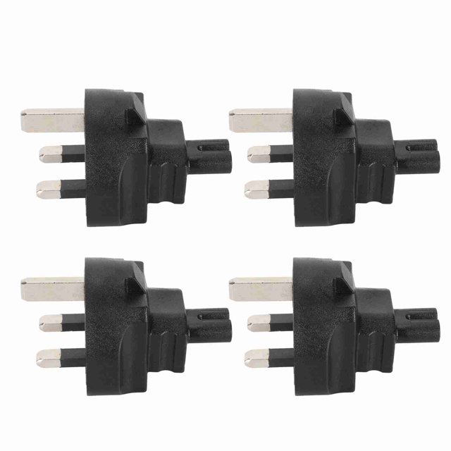 Enchufe BRITÁNICO Al Adaptador De Corriente C7, PVC De Cobre BS Al Adaptador IEC320 C7 4 Piezas Para El Ordenador Portátil