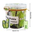 thumbnail image 3 of Tarro de tarjetas de afirmación de pepinillos positivos | 30 tarjetas de apoyo emocional edificantes en forma de pepinillo para aliviar la ansiedad, el aliento y el estrés | Decoración de, 3 of 5