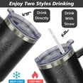 thumbnail image 5 of 40oz Halloween Tumbler with Handle, Spider Coffee Cups with Lid and Straw, Stainless Steel Insulated Travel Mug, Halloween gifts for women & men, 5 of 6