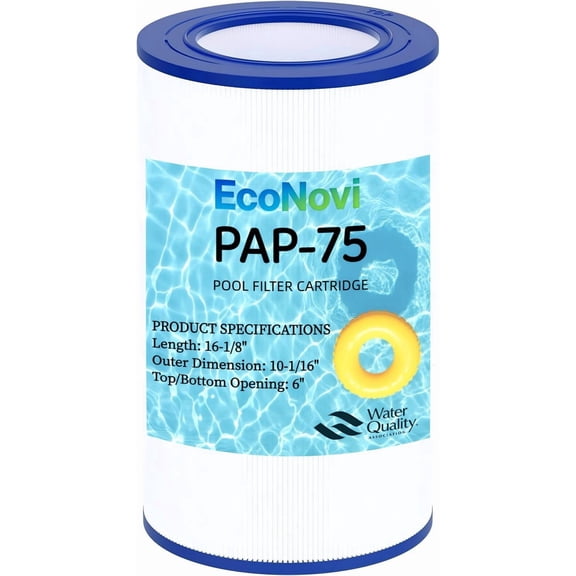 CC75 Pool Filter Cartridge Replacement, Compatible with Pentair Clean & Clear 75, Predator 75, Posi-Clear PXCRP75, Replaces R173214, Pleatco PAP75, Premium 5oz Heavy-Duty Filter Media