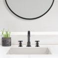 thumbnail image 5 of Ancona Widespread Hexagonal Two-Handle 3-Hole Bathroom Faucet in Matte Black, 5 of 5