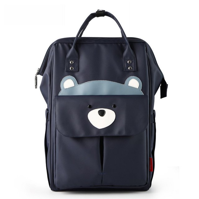 Mochila de dibujos animados de moda, mochila multifuncional para mamá, impermeable y portátil, mochila de gran capacidad para madre y bebé al aire libre