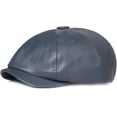 thumbnail image 2 of CoCopeaunts Newsboy Hats for Men Spring Autumn PU Leather Hat Female Artist Painter Beret Hat Lady Solid Octagonal Newsboy Cap, 2 of 7