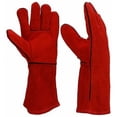 thumbnail image 5 of Gants de Soudage en Cuir Forgé Résistants au Feu (Rouge), 5 of 5