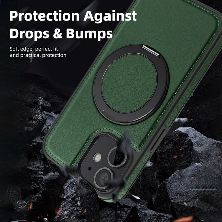 Leather Case Dark Green Iphone 11 Pro Max Case ELEHOLD Case For