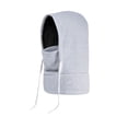 thumbnail image 5 of Naierhg Kids Hat Scarf Set Solid Color Drawstring Winter Warm Headgear Thickened Velvet Lining Soft Hat Scarf Winter Accessories White, 5 of 8