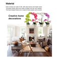 thumbnail image 3 of Yuarrent Orquídeas artificiales Flor Decoración para el hogar Ligero Decoración falsa Plantas Cuenco blanco Olla Cocina Oficina Balcón Decoración Rojo Yuarrent  HA084089-03, 3 of 6