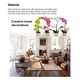 thumbnail image 3 of Bearachild Orquídeas artificiales Flor Decoración para el hogar Ligero Decoración falsa Plantas Cuenco blanco Olla Cocina Oficina Balcón Decoración Blanco Bearachild HA084089-02, 3 of 6