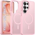 thumbnail image 1 of Chenchen Magnetic for Samsung Galaxy S26 Ultra Case Matte, S26 Ultra Phone Case Compatible with MagSafe Frosted Translucent Shockproof Anti-Scratch Slim Fit Case Military Grade Protection (Light Pink), 1 of 1