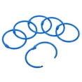 thumbnail image 1 of Unique Bargains 1.8' OD 1.5' ID Loose Leaf Rings Binder Ring Book Rings Steel for Scrapbook, Blue 20 Pack, 1 of 6