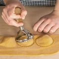 thumbnail image 5 of Papaba Baking Mold,Metal Round Square Cookie Cake Pastries Mold Cutter Stamp with Wooden Handle, 5 of 6