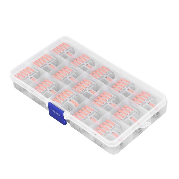 Empuje El Bloque De Terminales Del Conductor, Conector De Cable Rápido De Circuito Simplificado Resistente Al Envejecimiento Universal De Nailon Para Cables Blandos Duros Para El ANGGREK Terminal Block Wire Connector