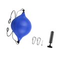 thumbnail image 1 of Saco de boxeo con forma de pelota de boxeo y bomba de cuerda de cuero sintético, saco de boxeo de doble extremo para coordinación mano-ojo y velocidad Azul, 1 of 9