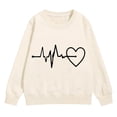 thumbnail image 4 of Mercatoo Girls Heart Sweatshirts Fall Winter Cute Trendy Oversized Sweatshirt Long Sleeve Crewneck School Pullover Tops, 4 of 7