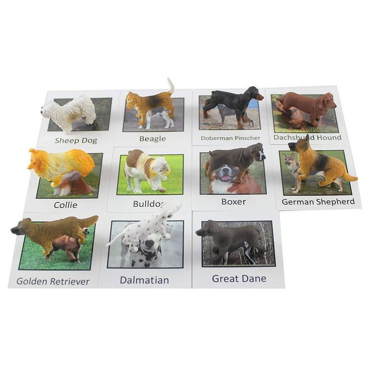 Animal Match - DOG - Miniature Animals with Matching Cards - 2