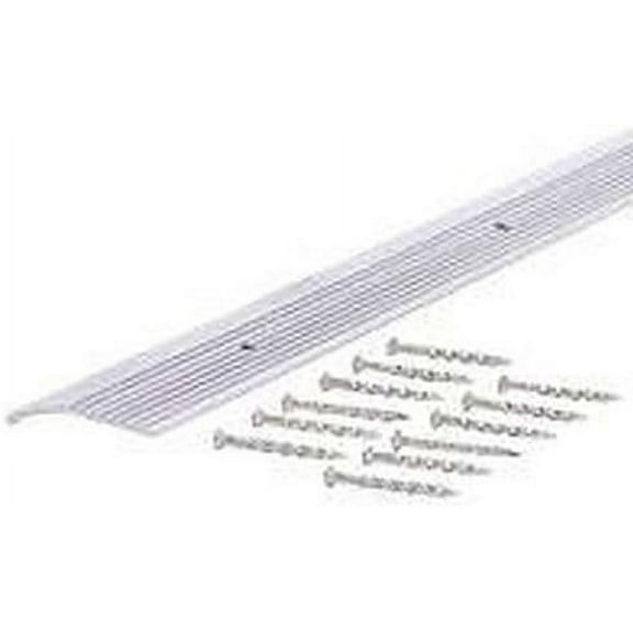 M-D 78071 1-3/8" X 36" Silver Wide Fluted Carpet Trim
