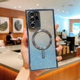 thumbnail image 5 of Samsung Galaxy Note 20 Ultra 5g 6.9” Magnetic Case with Camera Lens Protector,Luxury Plated Bling Gradient Glitter Cover Compatible with MagSafe Soft Clear Shockproof Protective Case (Blue), 5 of 9