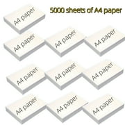 CHEERFUN 5000 Sheets A4 White Paper 80gsm for Copying, Printing, Writing - 500 Sheets/Pack, 10 Packs