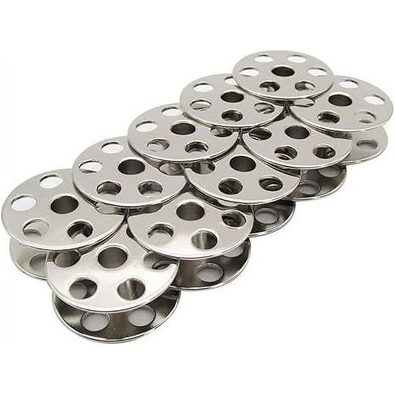 Teamwork - #B9117-563-000 Large Steel BOBBINS Compatible with JUKI LU 563 1508 1510 1560 1565 Singer 211U G Walking Foot and Double Needle Machines (10PCS)