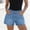 *Light Blue, variant on ClodeEU Women's Elaist Waist Denim Shorts,Casual Stretch Jean Shorts with Pockets Black,Women's Plus L