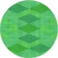 thumbnail image 1 of Ahgly Company Indoor Round Patterned Neon Green Area Rugs, 8' Round, 1 of 6
