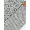 thumbnail image 4 of Heat Logic, Cable Beanie With Tab, Soft Thermal Insulation, Cozy and Comfortable, Perfect for Outdoor Activities and Sports (Grey), 4 of 5