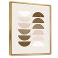 thumbnail image 3 of Designart 'Abstract Moon and Sun Geometrics In Terracotta II' Modern Framed Canvas Wall Art Print, 3 of 5