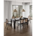 thumbnail image 2 of 7-Piece Rockaway Solid Wood Dining Set in Gray - 6 Paragon 1.0 Dining Chairs, 2 of 10