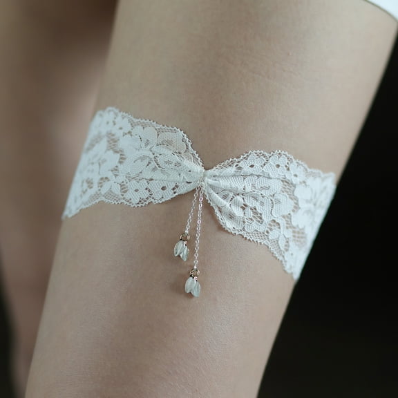 Dalrosia Wedding Garters for Bride Bridal Lace Garter Set Floral Leg Ring