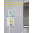thumbnail image 5 of Night Lights Auto Sensor Hippocampus Plug-in LED Nightlights Lamp Dusk to Dawn for Living Room, Bedroom, Bathroom, Hallway, Stairways Home Wall Decor, Ocean Marin Life Teal Coral Night Light, 5 of 9