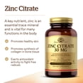 thumbnail image 3 of Suplemento de citrato de zinc Solgar, 30 mg, cápsulas vegetales x100, 3 of 7
