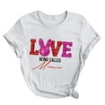 thumbnail image 2 of Pntutb tops à Manches Courtes pour Femmes T-Shirt Imprimé Jour de Pâques Mode Confortable Blouses Féminines tops Rollbacks, 2 of 3