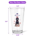 thumbnail image 5 of Happy 4th of July Patriotic Labrador Retriever Marching Band Uniform Balloons Fireworks 16oz Pint Beer Glass Mug Lab Dog Lover Gifts Beer Glasses Cup - 13009, 5 of 5