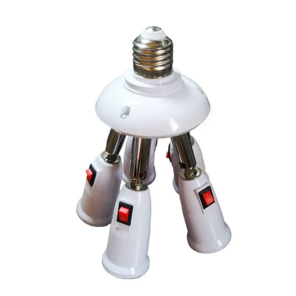 Soporte de Bombilla E27 Billuyoard Múltiples Luces Accesorios de Iluminación con Interruptor