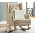 thumbnail image 6 of Parkland Collection Neera 20x20" Floral Details Cotton Throw Pillow in Beige, 6 of 10