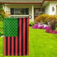 thumbnail image 2 of Garden Flag America Flag - Red Black And Green Double Sided Small Yard Holiday Garden Flag for Outside Decor 12.5x18 Inch Square, 2 of 7