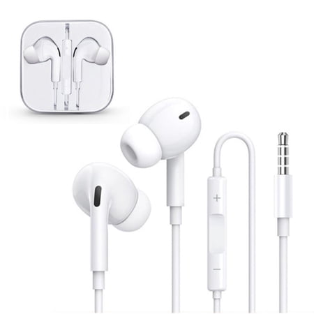 Gangdao 3.5mm Wired In-Ear Headphones, Stereo Earbuds with Mic & Volume Control, Universal Wired Earphones for Phone PC with Storage Case