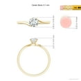thumbnail image 5 of ANGARA Natural 0.5 Ct. Diamond Solitaire Engagement Ring in 14K Yellow Gold for Women (Ring Size: 11), 5 of 10