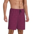 thumbnail image 2 of Pofeuu Small Stars Print Men's Soft Woven Elastic Waistband Sleep Pajama Short-4X-Large, 2 of 6