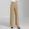 thumbnail image 7 of FNFYFH Dress Pants Women Wide Leg Pull On Stretchy Work Pants Women High Waisted Business Casual Trousers with Pockets, 7 of 7