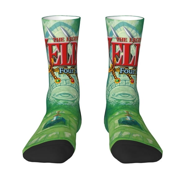 Legend Of Zelda Socks Crew Socks Funny Novelty Long Socks Unisex Dress Socks For Men Women