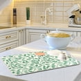thumbnail image 6 of Dish Drying Mat Leaf Green Kitchen Mats Microfiber Counter Absorbent Dish Pad Drainer Rack 16"x18", 6 of 7