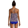 thumbnail image 2 of Lands' End Women's DD-Cup Chlorine Resistant Tie Front Underwire Tankini Top Swimsuit Adjustable Straps, 2 of 3