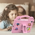 thumbnail image 4 of Kids Case for Walmart Onn 10.1" Tablet (Gen 4) 2024, Children Friendly DIY Cartoon EVA Foam Protective Handle Stand Cover for Onn 10.1 inch 4th Generation Tablet (Model: 100135925) ,Pink, 4 of 8