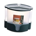 thumbnail image 3 of Caja de arroz sellada, contenedor de almacenamiento de cocina, contenedor giratorio para frijoles, granos alimenticios Verde, 3 of 9