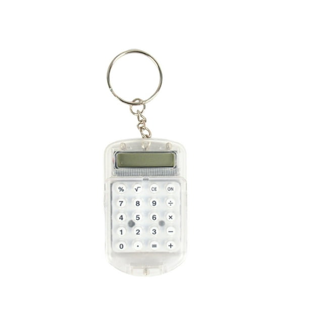 Calculadora de llavero Calculadora pequeña Calculadora de llavero Mini calculadora Calculadora de oficina Calculadora digital mini Calculadora de llavero Calculadora electrónica portátil