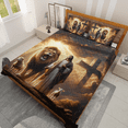 thumbnail image 3 of Lotusprinthandmade Jesus Lion and Lamb Quilt Bedding Set (White Binding) 5 Sizes (Made in Vietnam) (70x80), Faith-Themed Quilt Bed Set, Christian Quilt Bedding Set, 3 of 5