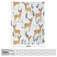 thumbnail image 4 of Shangniulu Cute Deer Fleece Blanket - Lightweight Soft Cozy for Gifts Throw , Kids, Girls, Women, Sweet Animal Blankets, Home Room Modern Art Decor, 4 of 6