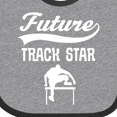 thumbnail image 4 of Inktastic Future Track Star Boys Sports Hurdles Boys or Girls Baby Bib, 4 of 4