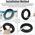 thumbnail image 5 of 2x Solid Tire for Xiaomi Scooter M365, Hard Honeycomb Wheel Anti Puncture Anti Slip Puncture Proof Solid Front/Rear (2x RED Solid Tire), 5 of 5